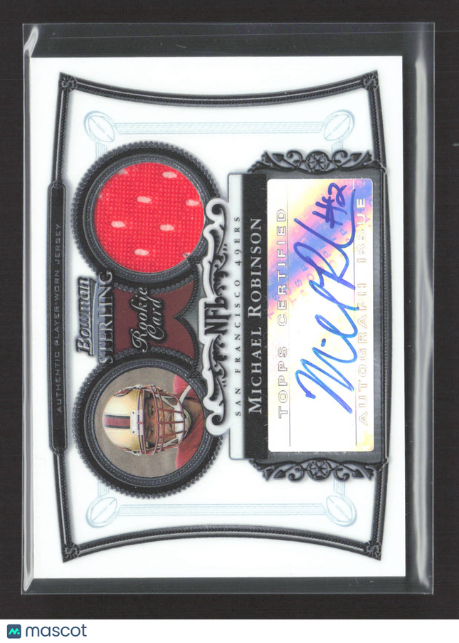 2006 Bowman Sterling Michael Robinson #BS-MR Authentic Player-Worn Jersey Auto