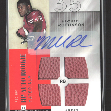 2006 Fleer Hot Prospects Michael Robinson #219 HP Auto Rookie Materials Auto /99