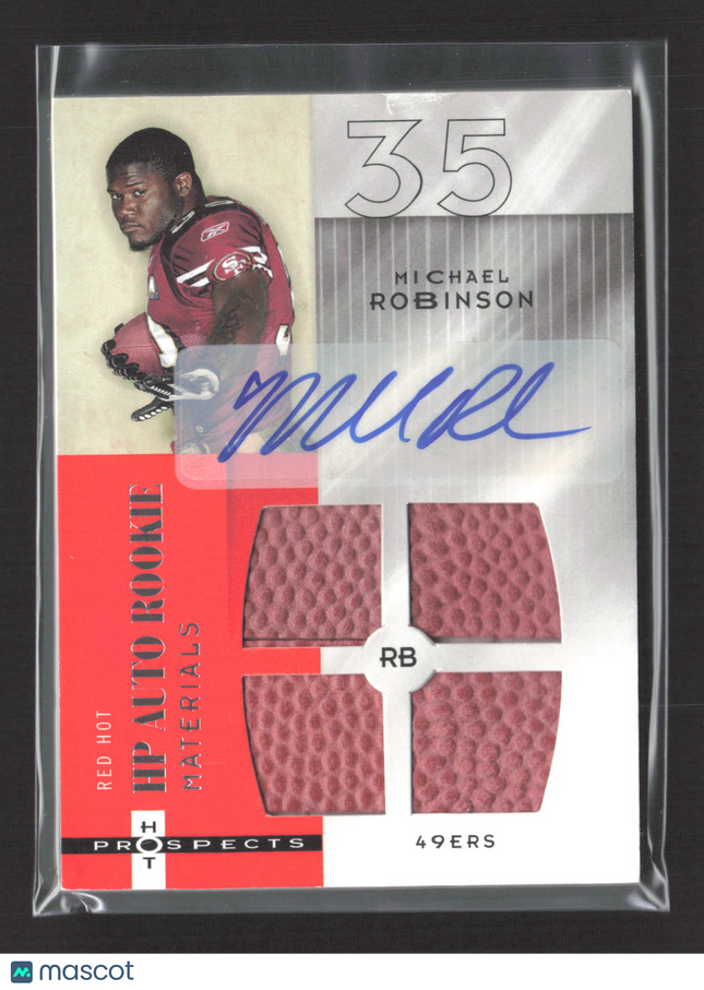 2006 Fleer Hot Prospects Michael Robinson #219 HP Auto Rookie Materials Auto /99