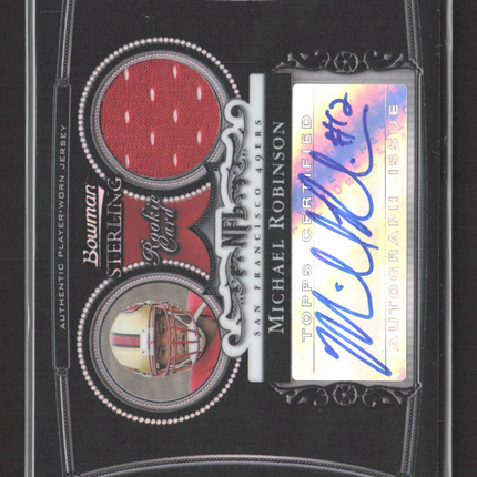 2006 Bowman Sterling Michael Robinson #BS-MR Black Refractor Jersey Auto /25