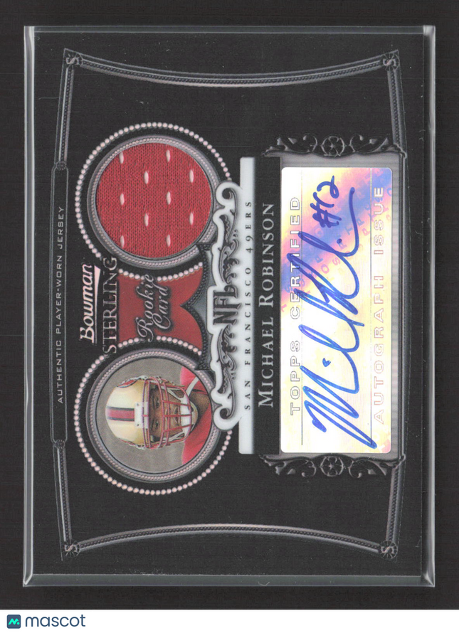 2006 Bowman Sterling Michael Robinson #BS-MR Black Refractor Jersey Auto /25