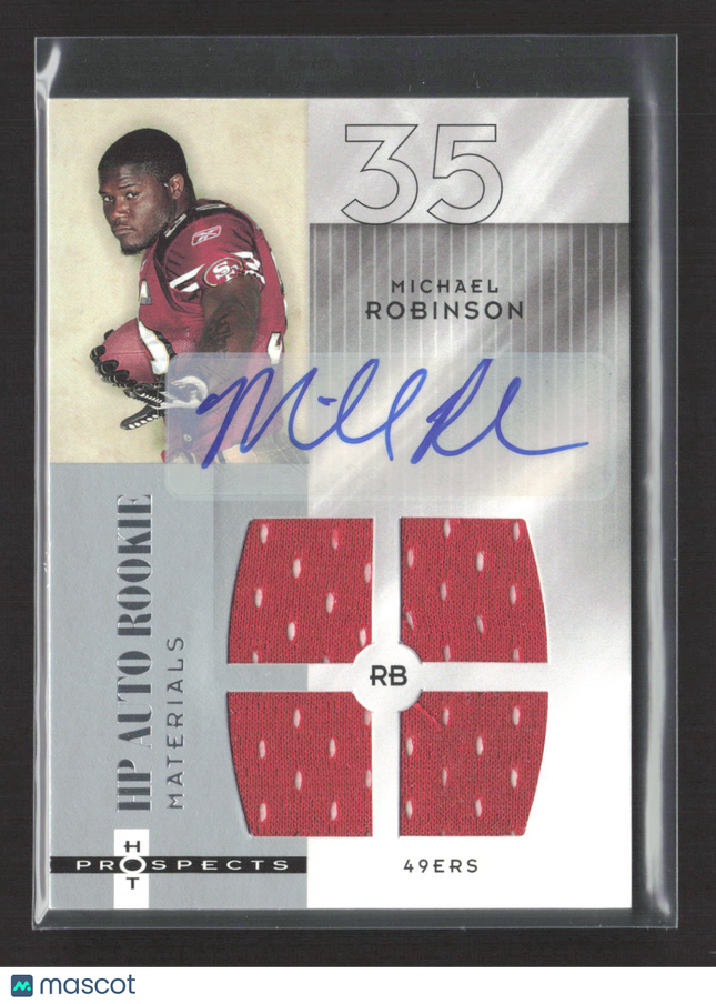 2006 Fleer Hot Prospects Michael Robinson #219 HP Auto Rookie Jersey Auto /999