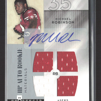 2006 Fleer Hot Prospects Michael Robinson #219 Jersey HP Auto Rookie Auto /999