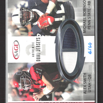 2006 SAGE Authentic Dual Jerseys Alex Smith Michael Robinson #JJ34 Jersey 6/10