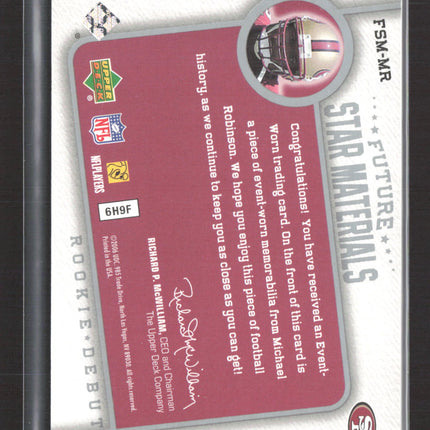 2006 Upper Deck Rookie Debut Future Star Michael Robinson #FSM-MR Jersey