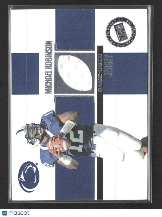 2006 Press Pass SE Michael Robinson #JC/MR Game-Used Jersey
