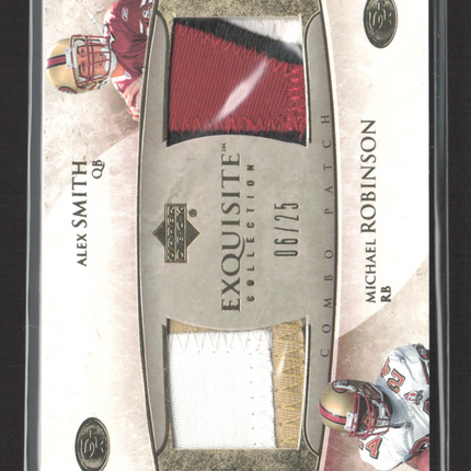 2006 UD Exquisite Michael Robinson Alex Smith #ECP-SR Combo Patch 06/25