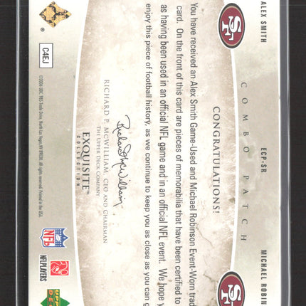 2006 UD Exquisite Michael Robinson Alex Smith #ECP-SR Combo Patch 06/25