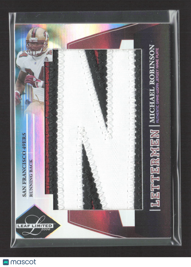 2006 Leaf Limited Lettermen Michael Robinson #L42 Game-Worn Jersey Name Plate /9