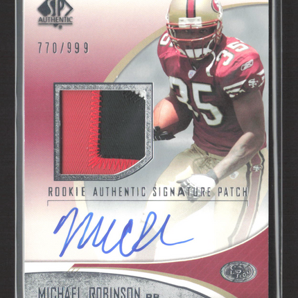 2006 Upper Deck SP Authentic Michael Robinson #250 Rookie Patch 770/999 Auto