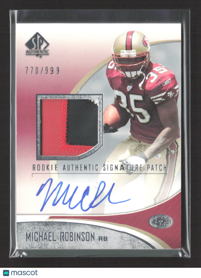 2006 Upper Deck SP Authentic Michael Robinson #250 Rookie Patch 770/999 Auto