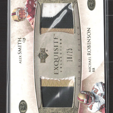 2006 Upper Deck Exquisite Michael Robinson Alex Smith #ECP-SR Combo Patch /25