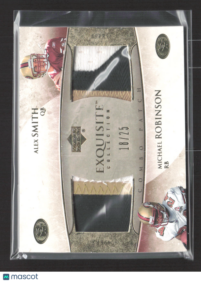 2006 Upper Deck Exquisite Michael Robinson Alex Smith #ECP-SR Combo Patch /25