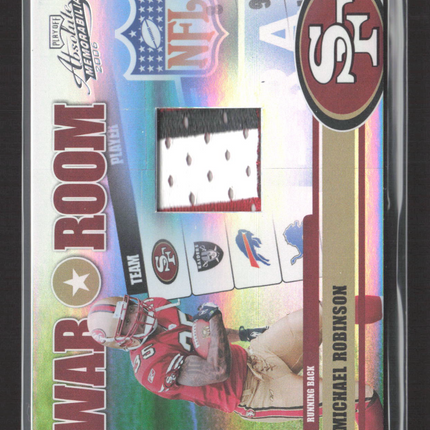 2006 Playoff Absolute Memorabilia War Room Michael Robinson #WR-12 Patch /50