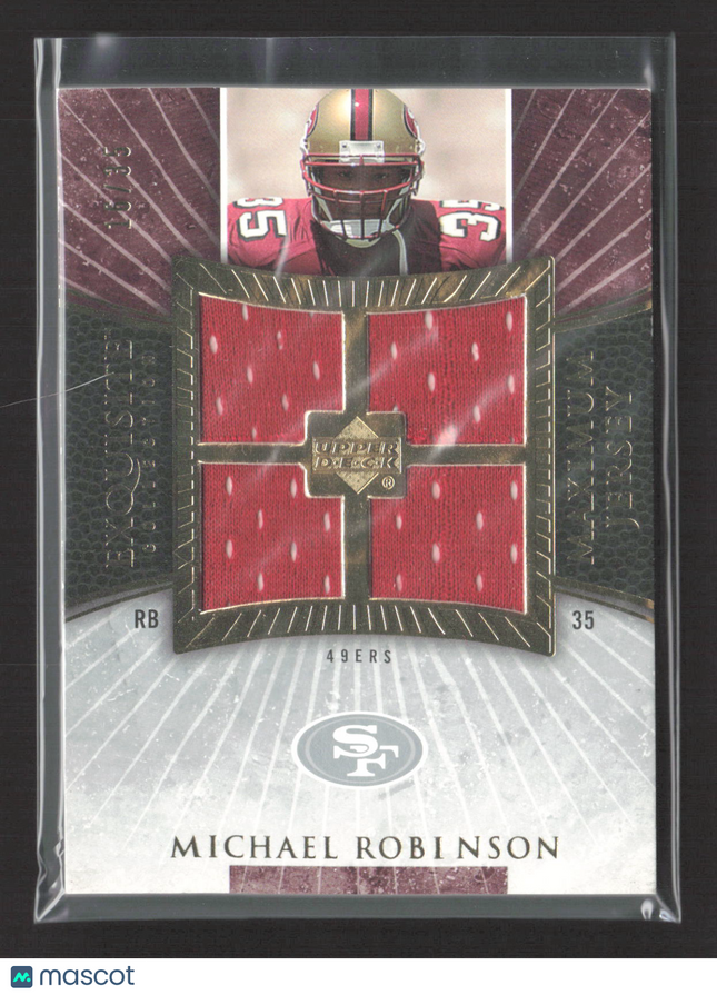2006 Upper Deck Exquisite Collection Maximum Jersey Michael Robinson #XXL-MR /35