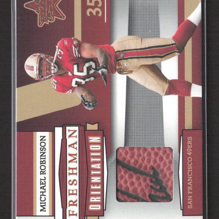 2006 Rookies & Stars Freshman Orientation Michael Robinson #FO-30 Football /175