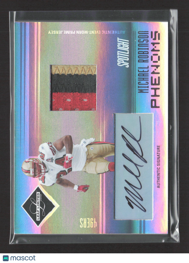 2006 Leaf Limited Spotlight Phenoms Michael Robinson #280 Silver Patch Auto /25