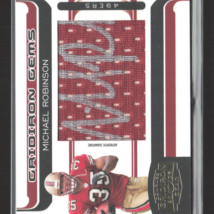 2006 Gridiron Gear Gridiron Gems Michael Robinson #220 Patch Auto