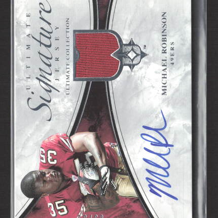 2006 Upper Deck Ultimate Signature Michael Robinson #ULT-MR Jersey Auto /35