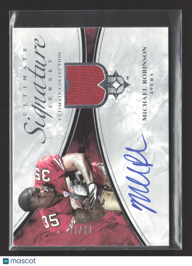 2006 Upper Deck Ultimate Signature Michael Robinson #ULT-MR Jersey Auto /35