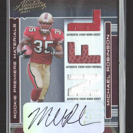 2006 Playoff Absolute Memorabilia Michael Robinson #262 Jersey Ball Auto /100