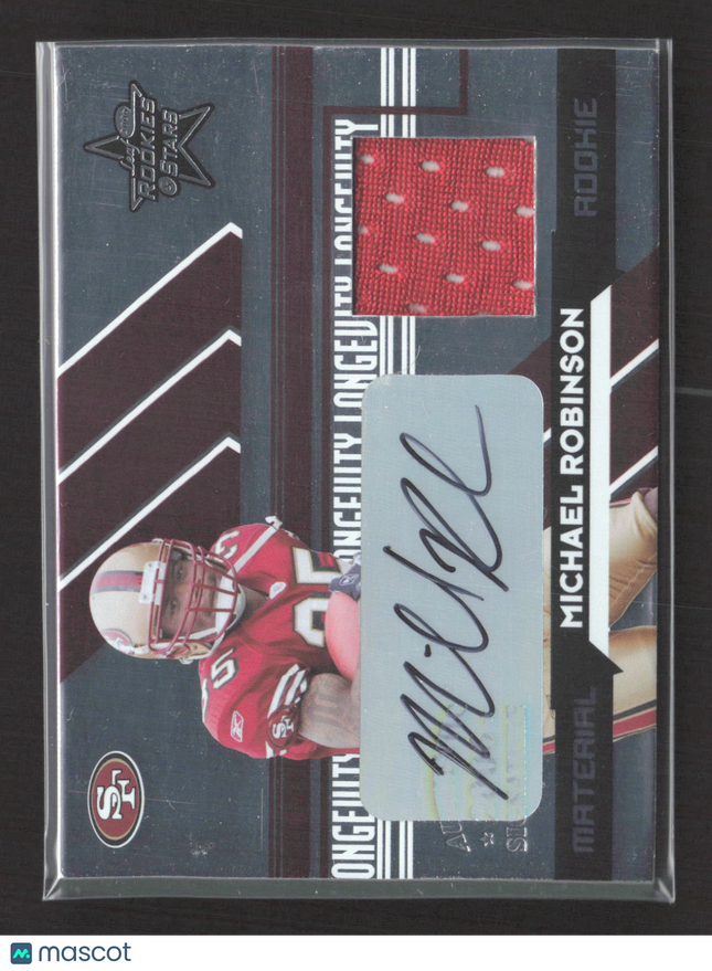 2006 Donruss Rookies & Stars Longevity Michael Robinson #264 Jersey Auto /15