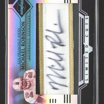 2006 Donruss Playoff Leaf Limited Cuts Michael Robinson #LC-23 09/30 Patch Auto