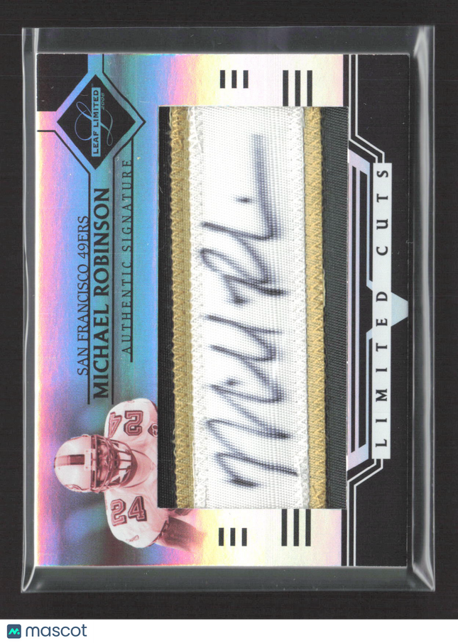 2006 Donruss Playoff Leaf Limited Cuts Michael Robinson #LC-23 09/30 Patch Auto