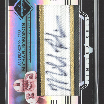 2006 Donruss Playoff Leaf Limited Cuts Michael Robinson #LC-23 Patch 10/30 Auto