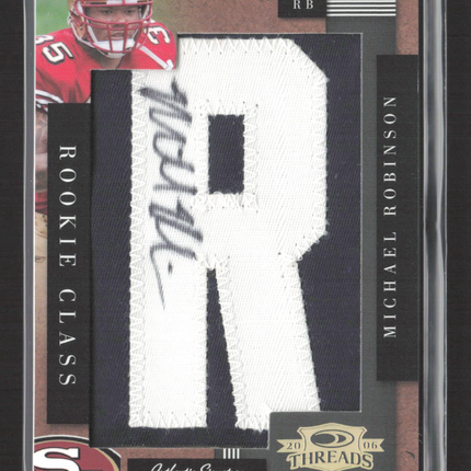 2006 Donruss Threads Michael Robinson #227 Nameplate Patch Auto /240