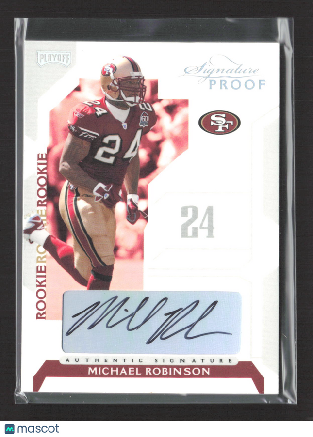 2006 Playoff National Treasures Signature Proof Michael Robinson #117 Auto /150