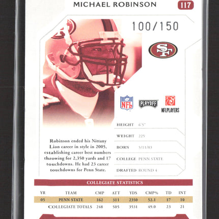 2006 Playoff National Treasures Signature Proof Michael Robinson #117 Auto /150