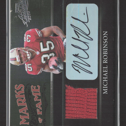 2006 Playoff Absolute Marks of Fame Michael Robinson #MF-43 Jersey Auto /25