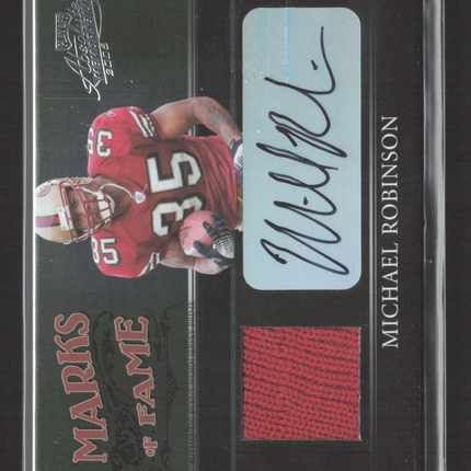 2006 Playoff Absolute Marks of Fame Michael Robinson #MF-43  Jersey Auto /25