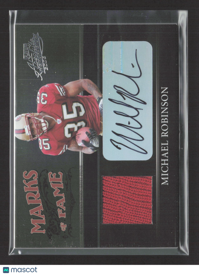 2006 Playoff Absolute Marks of Fame Michael Robinson #MF-43  Jersey Auto /25