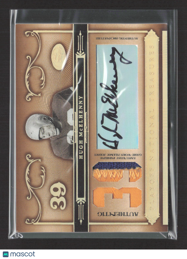 2006 National Treasures Hugh McElhenny #14 38/39 Game-Worn Patch Auto /39