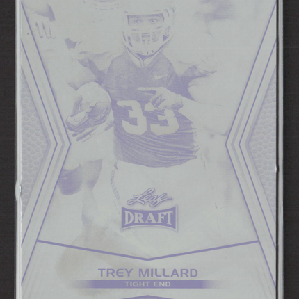 2014 Leaf Draft Football Retail Trey Millard #61 Black Printing Plate 1/1