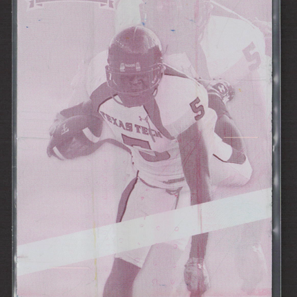 2009 Press Pass Legends Michael Crabtree #AC-20 Magenta Printing Plate 1/1