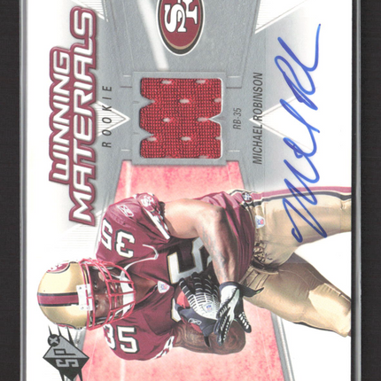 2006 Upper Deck SPx Winning Materials Michael Robinson #WMR-MR 04/25 Jersey Auto