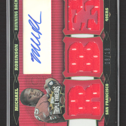 2006 Topps Triple Threads Michael Robinson 08/18 Triple Jersey Relic Auto