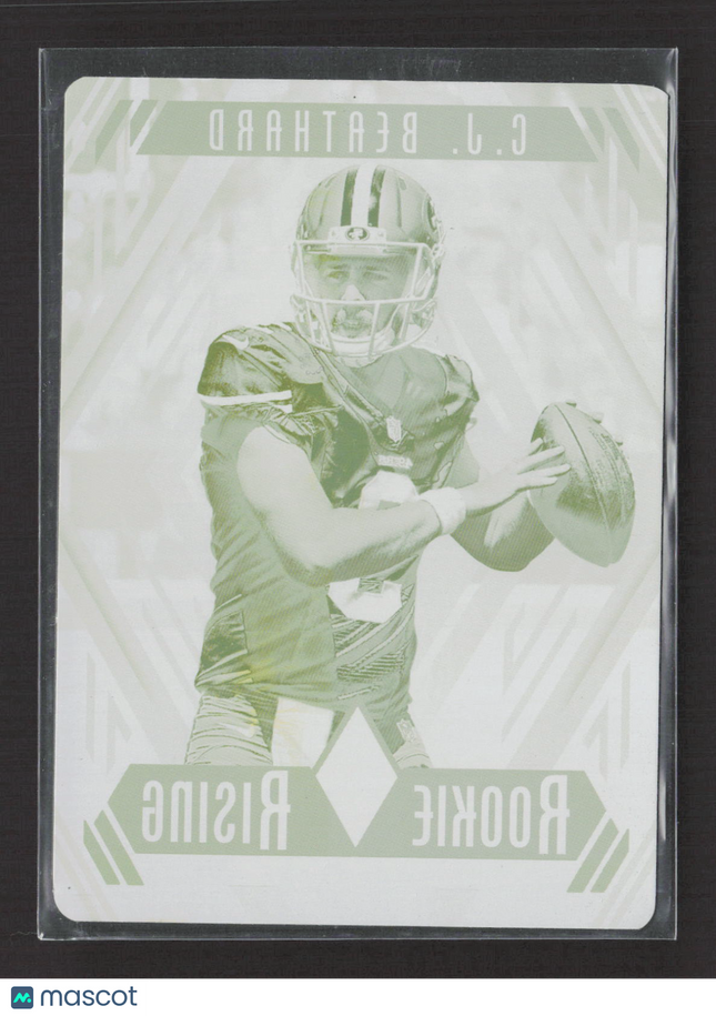 2017 Plates & Patches Phoenix Rc Rising C.J. Beathard Yellow Printing Plate 1/1