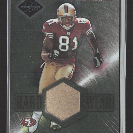 2003 Leaf Limited Hardwear Terrell Owens #H-25 076/100 Game-Worn Helmet