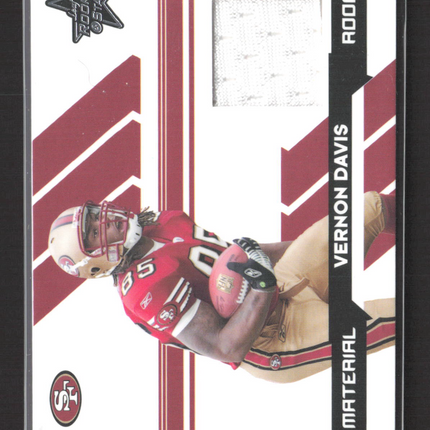 2006 Donruss Playoff Rookies & Stars Vernon Davis #259 Material Jersey /799