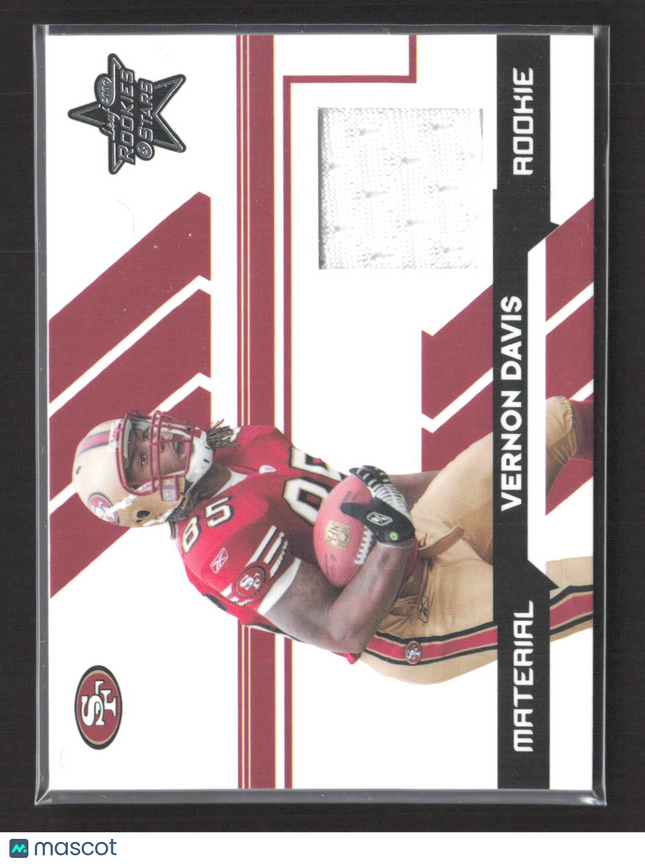 2006 Donruss Playoff Rookies & Stars Vernon Davis #259 Material Jersey /799