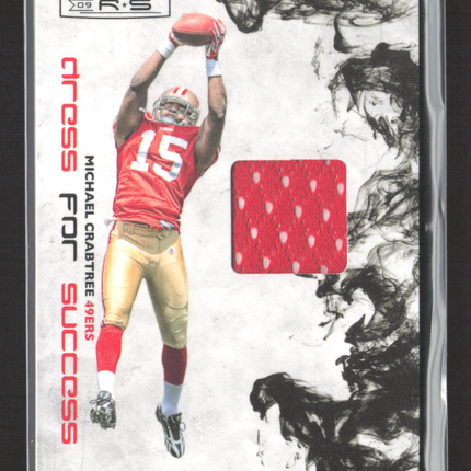 2009 Donruss Rookies & Stars Dress for Success Michael Crabtree #6 Jersey /299