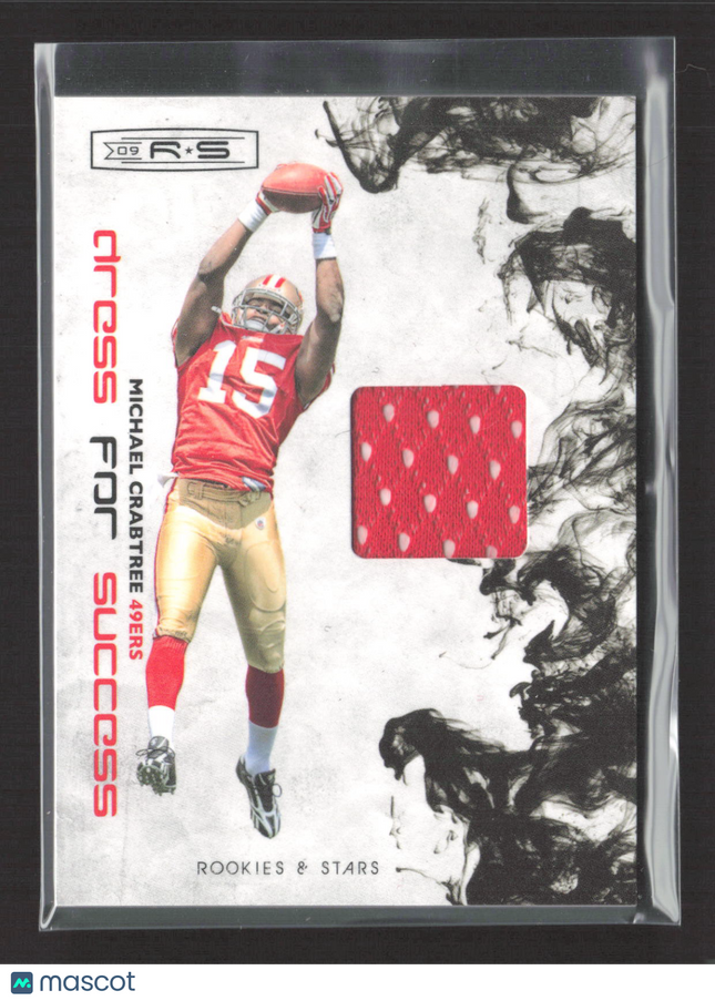 2009 Donruss Rookies & Stars Dress for Success Michael Crabtree #6 Jersey /299