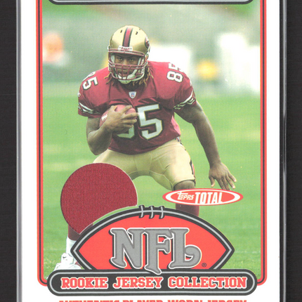2006 Topps Total Vernon Davis #61TE Authentic Player-Worn Jersey