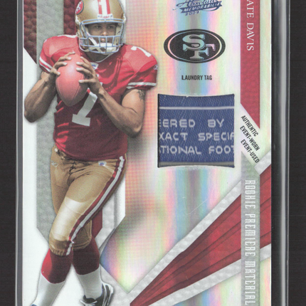 2009 Panini Absolute Memorabilia Nate Davis #234 Laundry Tag Patch /5