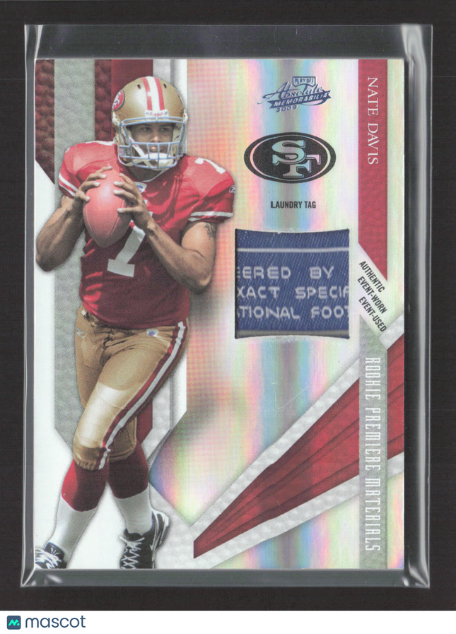 2009 Panini Absolute Memorabilia Nate Davis #234 Laundry Tag Patch /5