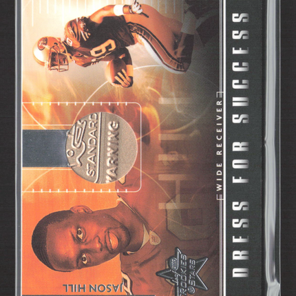 2007 Rookies & Stars Dress for Success Jason Hill #DS30 Piece of helmet Logo /55